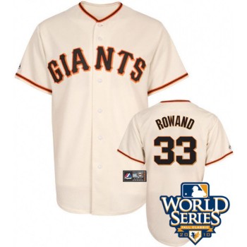 Giants #33 Aaron Rowand Cream Cool Base w/2010 World Series Patch Stitched MLB jerseys Giants #33 Aaron Rowand Cream Cool Base w/2010 World Series Patch Stitched MLB jerseys