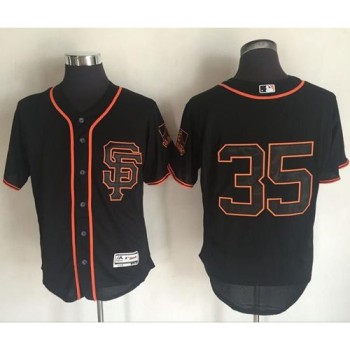 Giants #35 Brandon Crawford Black Flexbase Authentic Collection Alternate Stitched MLB Jersey Giants #35 Brandon Crawford Black Flexbase Authentic Collection Alternate Stitched MLB Jersey