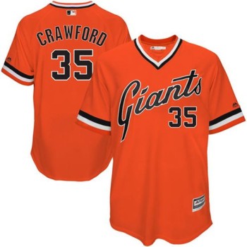 Giants #35 Brandon Crawford Orange 1978 Turn Back The Clock Stitched MLB jerseys Giants #35 Brandon Crawford Orange 1978 Turn Back The Clock Stitched MLB jerseys