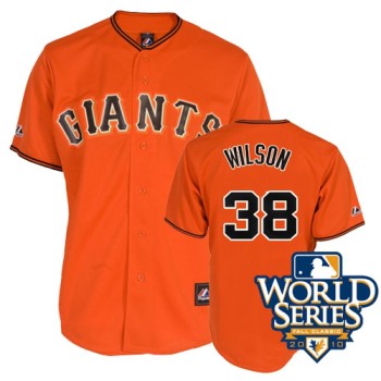 Giants #38 Brian Wilson Orange Cool Base w/2010 World Series Patch Stitched MLB Jersey Giants #38 Brian Wilson Orange Cool Base w/2010 World Series Patch Stitched MLB Jersey