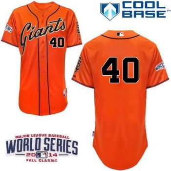 Giants #40 Madison Bumgarner Orange Cool Base W/2014 World Series Patch Stitched MLB Jersey Giants #40 Madison Bumgarner Orange Cool Base W/2014 World Series Patch Stitched MLB Jersey