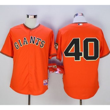 Giants #40 Madison Bumgarner Orange Old Style Giants #40 Madison Bumgarner Orange Old Style