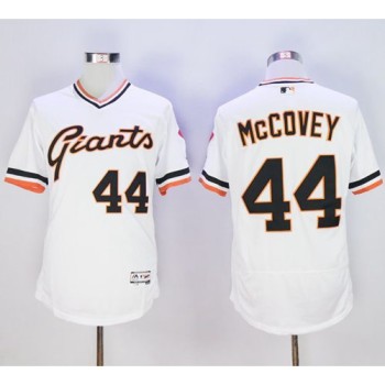 Giants #44 Willie McCovey White Flexbase Authentic Collection Cooperstown Stitched MLB Jersey Giants #44 Willie McCovey White Flexbase Authentic Collection Cooperstown Stitched MLB Jersey