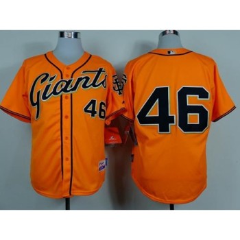 Giants #46 Santiago Casilla Orange Alternate Cool Base Stitched MLB Jersey Giants #46 Santiago Casilla Orange Alternate Cool Base Stitched MLB Jersey