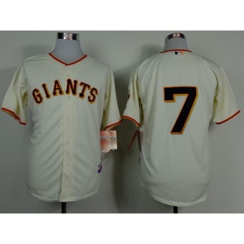 Giants #7 Gregor Blanco Cream Home Cool Base Stitched MLB Jersey Giants #7 Gregor Blanco Cream Home Cool Base Stitched MLB Jersey