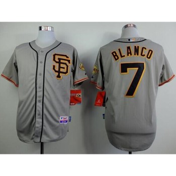 Giants #7 Gregor Blanco Grey Road 2 Cool Base Stitched MLB Jersey Giants #7 Gregor Blanco Grey Road 2 Cool Base Stitched MLB Jersey