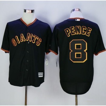 Giants #8 Hunter Pence Black New Cool Base Fashion Stitched MLB Jersey Giants #8 Hunter Pence Black New Cool Base Fashion Stitched MLB Jersey