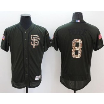 Giants #8 Hunter Pence Green Flexbase Authentic Collection Salute to Service Stitched MLB jerseys Giants #8 Hunter Pence Green Flexbase Authentic Collection Salute to Service Stitched MLB jerseys