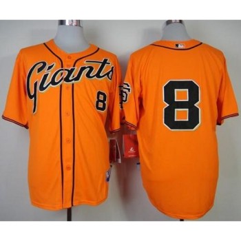 Giants #8 Hunter Pence Orange Cool Base Stitched MLB Jersey Giants #8 Hunter Pence Orange Cool Base Stitched MLB Jersey