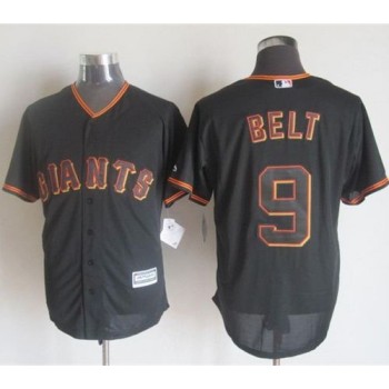 Giants #9 Brandon Belt Black New Cool Base Stitched MLB Jersey Giants #9 Brandon Belt Black New Cool Base Stitched MLB Jersey
