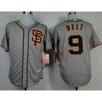 Giants #9 Brandon Belt Grey Road 2 Cool Base Stitched MLB Jersey Giants #9 Brandon Belt Grey Road 2 Cool Base Stitched MLB Jersey