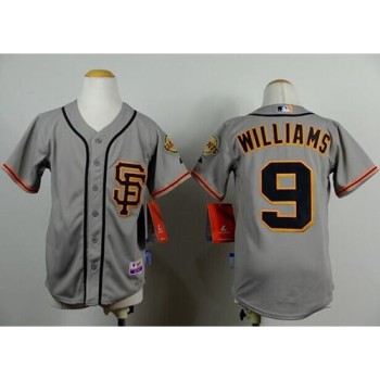 Giants #9 Matt Williams Grey Road 2 Cool Base Stitched Youth MLB Jersey Giants #9 Matt Williams Grey Road 2 Cool Base Stitched Youth MLB Jersey