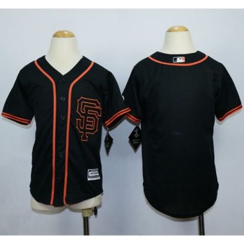 Giants Blank Black Alternate Stitched Youth MLB Jersey Giants Blank Black Alternate Stitched Youth MLB Jersey