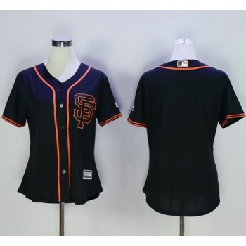 Giants Blank Black Alternate Women's Stitched MLB Jersey Giants Blank Black Alternate Women's Stitched MLB Jersey