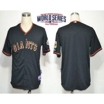 Giants Blank Black Cool Base W/2014 World Series Patch Stitched MLB Jersey Giants Blank Black Cool Base W/2014 World Series Patch Stitched MLB Jersey