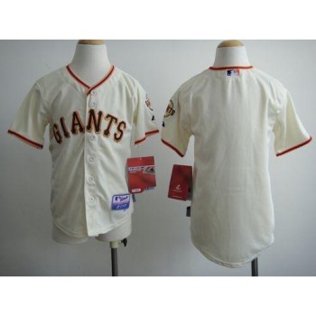 Giants Blank Cream Cool Base Stitched Youth MLB Jersey Giants Blank Cream Cool Base Stitched Youth MLB Jersey