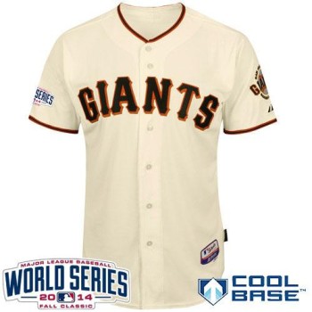 Giants Blank Cream Cool Base W/2014 World Series Patch Stitched Youth MLB Jersey Giants Blank Cream Cool Base W/2014 World Series Patch Stitched Youth MLB Jersey