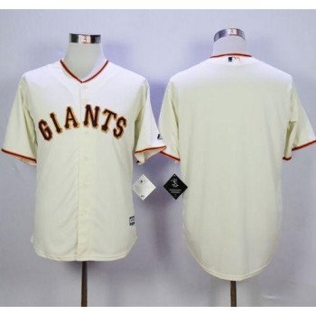 Giants Blank Cream Home New Cool Base Stitched MLB Jersey Giants Blank Cream Home New Cool Base Stitched MLB Jersey