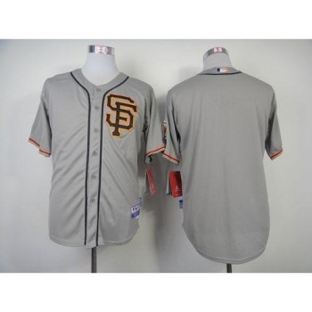 Giants Blank Grey Cool Base 2012 Road 2 Stitched MLB Jersey Giants Blank Grey Cool Base 2012 Road 2 Stitched MLB Jersey
