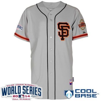 Giants Blank Grey Cool Base 2012 Road 2 W/2014 World Series Patch Stitched MLB Jersey Giants Blank Grey Cool Base 2012 Road 2 W/2014 World Series Patch Stitched MLB Jersey