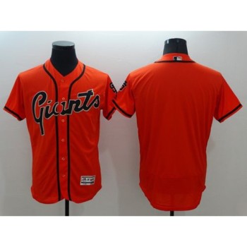 Giants Blank Orange Flexbase Authentic Collection Alternate Stitched MLB Jersey Giants Blank Orange Flexbase Authentic Collection Alternate Stitched MLB Jersey