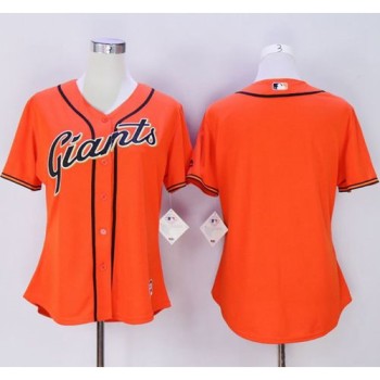 Giants Blank Orange Women's Alternate Stitched MLB Jersey Giants Blank Orange Women's Alternate Stitched MLB Jersey