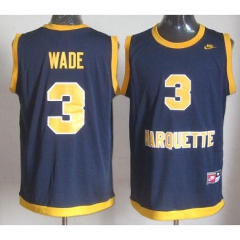 Golden Eagles #3 Dwyane Wade Navy Blue Basketball Stitched NCAA Jersey Golden Eagles #3 Dwyane Wade Navy Blue Basketball Stitched NCAA Jersey