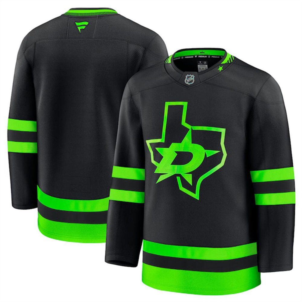 Youth Dallas Stars Blank Black 2024-25 Alternate Stitched Hockey Jersey