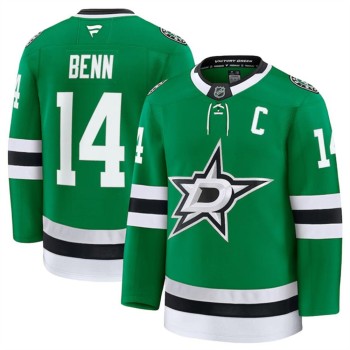 Men's Dallas Stars #14 Jamie Benn Green 2024-25 Home Stitched Hockey Premium Jersey Men's Dallas Stars #14 Jamie Benn Green 2024-25 Home Stitched Hockey Premium Jersey
