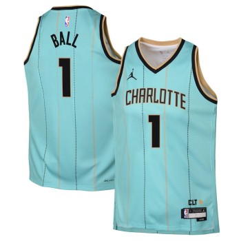 Youth Charlotte Hornets LaMelo Ball Mint 2024/25 Swingman Player Jersey - City Edition Youth Charlotte Hornets LaMelo Ball Mint 2024/25 Swingman Player Jersey - City Edition
