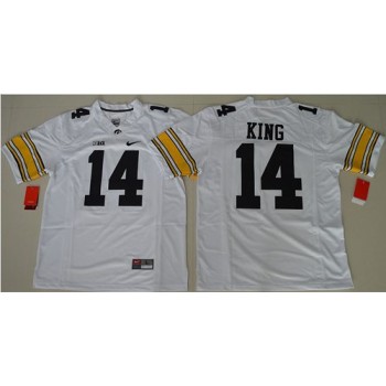 Hawkeyes #14 Desmond King White Stitched NCAA Jersey Hawkeyes #14 Desmond King White Stitched NCAA Jersey