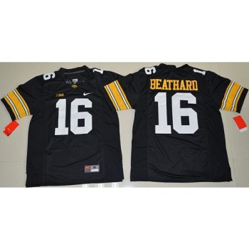 Hawkeyes #16 C. J. Beathard Black Stitched NCAA Jersey Hawkeyes #16 C. J. Beathard Black Stitched NCAA Jersey