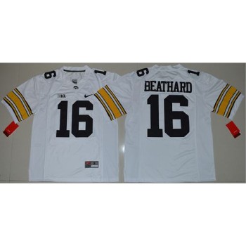 Hawkeyes #16 C. J. Beathard White Stitched NCAA Jersey Hawkeyes #16 C. J. Beathard White Stitched NCAA Jersey