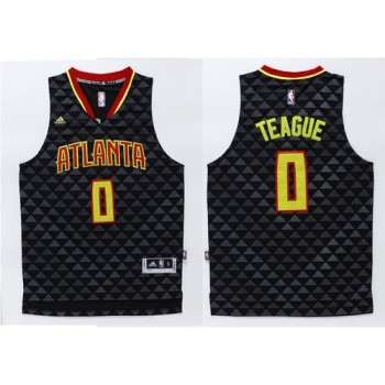 Hawks #0 Jeff Teague Black Swingman Stitched NBA Jersey Hawks #0 Jeff Teague Black Swingman Stitched NBA Jersey