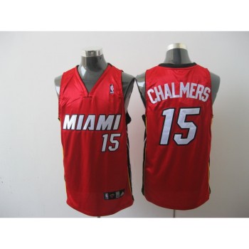 Heat #15 Mario Chalmers Red Stitched NBA Jersey Heat #15 Mario Chalmers Red Stitched NBA Jersey