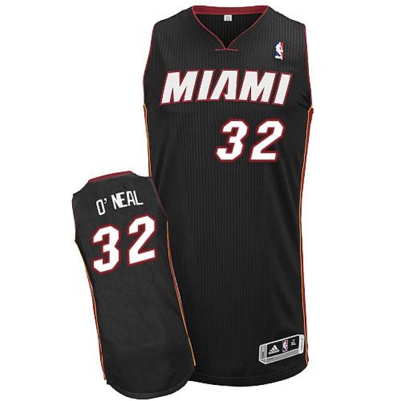 Heat #32 Shaquille O'Neal Black Throwback Stitched NBA Jersey Heat #32 Shaquille O'Neal Black Throwback Stitched NBA Jersey