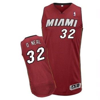 Heat #32 Shaquille O'Neal Red Throwback Stitched NBA Jersey Heat #32 Shaquille O'Neal Red Throwback Stitched NBA Jersey