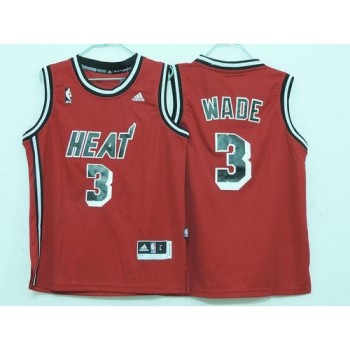 Heat #3 Dwyane Wade Red Hardwood Classics Nights Stitched Youth NBA Jersey Heat #3 Dwyane Wade Red Hardwood Classics Nights Stitched Youth NBA Jersey