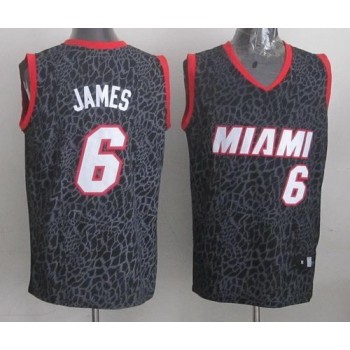 Heat #6 LeBron James Black Crazy Light Stitched NBA Jersey Heat #6 LeBron James Black Crazy Light Stitched NBA Jersey