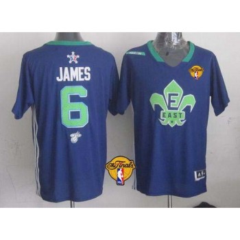 Heat #6 LeBron James Navy Blue 2014 All Star Finals Patch Stitched NBA Jersey Heat #6 LeBron James Navy Blue 2014 All Star Finals Patch Stitched NBA Jersey