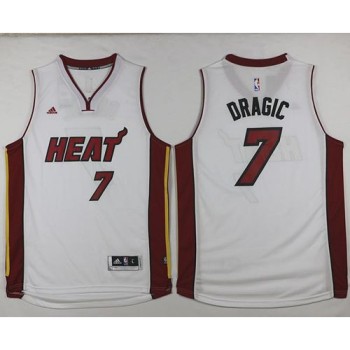 Heat #7 Goran Dragic White Stitched NBA Jersey Heat #7 Goran Dragic White Stitched NBA Jersey
