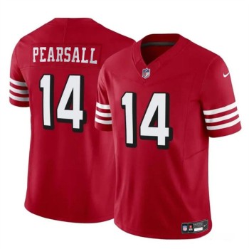 Youth San Francisco 49ers #14 Ricky Pearsall New Red 2024 Draft F.U.S.E. Vapor Untouchable Limited Stitched Football Jersey Youth San Francisco 49ers #14 Ricky Pearsall New Red 2024 Draft F.U.S.E. Vapor Untouchable Limited Stitched Football Jersey