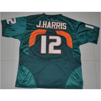 Hurricanes #12 Jacory Harris Green Stitched NCAA Jerseys Hurricanes #12 Jacory Harris Green Stitched NCAA Jerseys