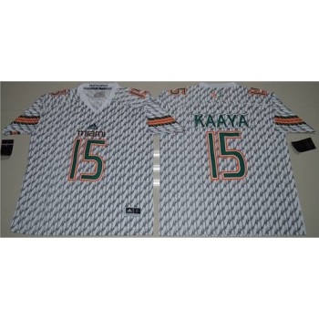 Hurricanes #15 Brad Kaaya White Stitched NCAA Jerseys Hurricanes #15 Brad Kaaya White Stitched NCAA Jerseys