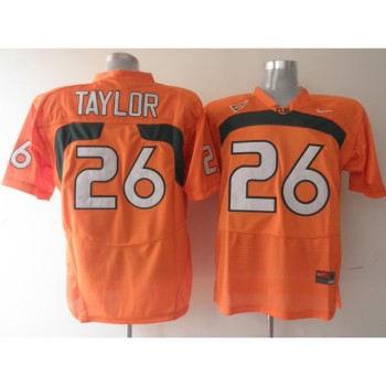 Hurricanes #26 Sean Taylor Orange Stitched NCAA Jerseys Hurricanes #26 Sean Taylor Orange Stitched NCAA Jerseys