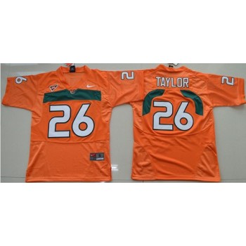 Hurricanes #26 Sean Taylor Orange Stitched Youth NCAA Jersey Hurricanes #26 Sean Taylor Orange Stitched Youth NCAA Jersey