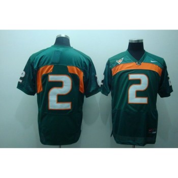 Hurricanes #2 Jon Beason Green Stitched NCAA Jersey Hurricanes #2 Jon Beason Green Stitched NCAA Jersey
