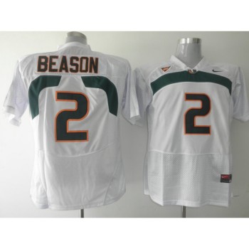 Hurricanes #2 Jon Beason White Stitched NCAA Jerseys Hurricanes #2 Jon Beason White Stitched NCAA Jerseys