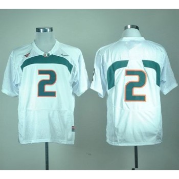 Hurricanes #2 White Stitched NCAA Jerseys Hurricanes #2 White Stitched NCAA Jerseys