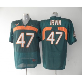 Hurricanes #47 Michael Irvin Green Stitched NCAA Jerseys Hurricanes #47 Michael Irvin Green Stitched NCAA Jerseys